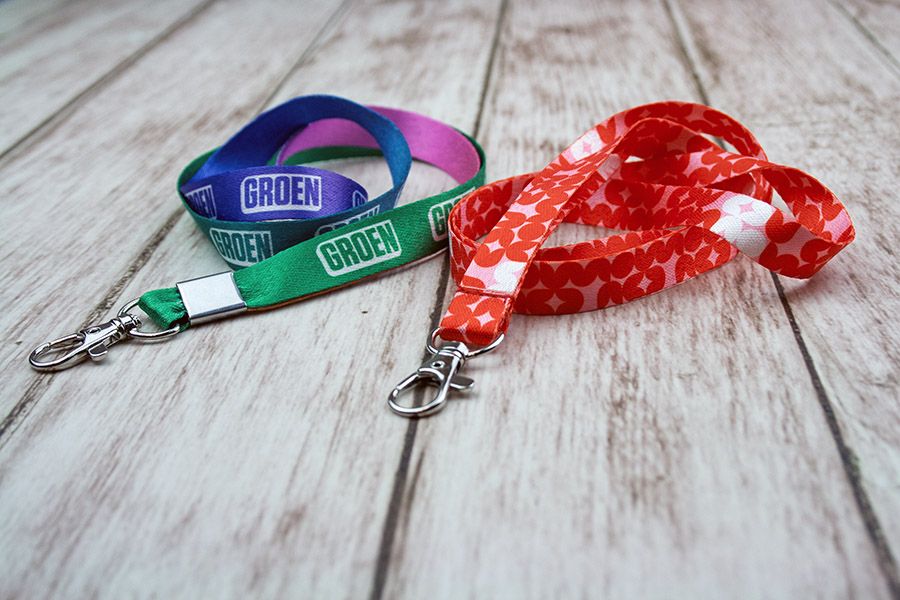 Lanyards - Full colour PET lanyards 15mm breed - inclusief haak type Abby